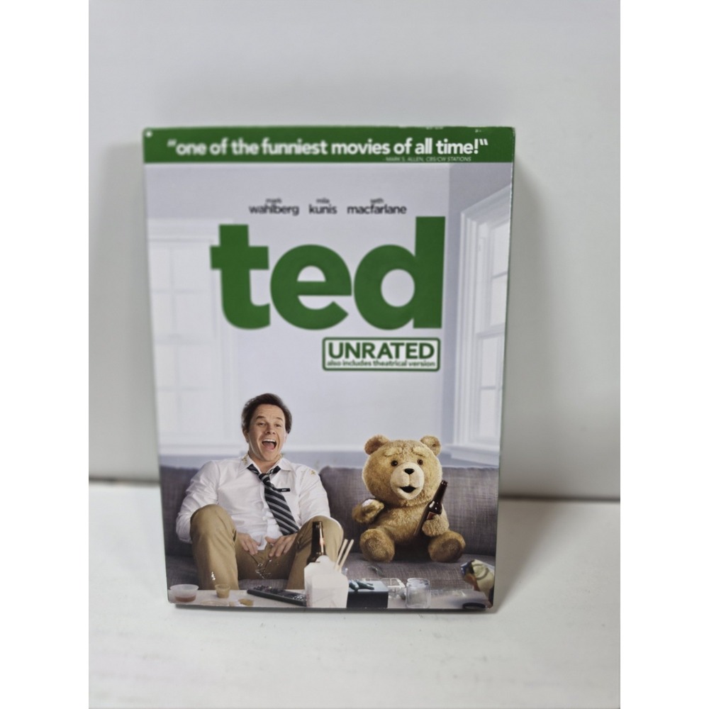 Ted (Blu-ray + DVD, 2012, 2-Disc Set, Unrated, w/Slipcover) Mark Wahlberg‎